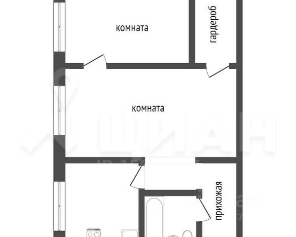 2-комн., 46,1 м², 5/5 этаж
