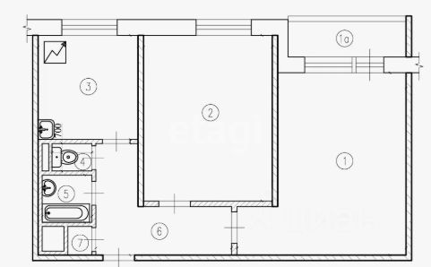 2-комн., 65 м², 4/10 этаж