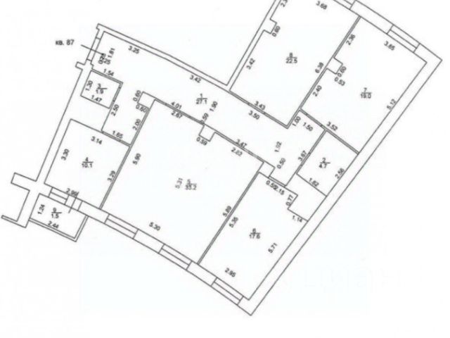 4-комн., 136,1 м², 2/22 этаж