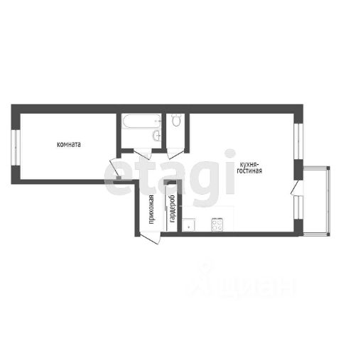 2-комн., 47,7 м², 3/9 этаж