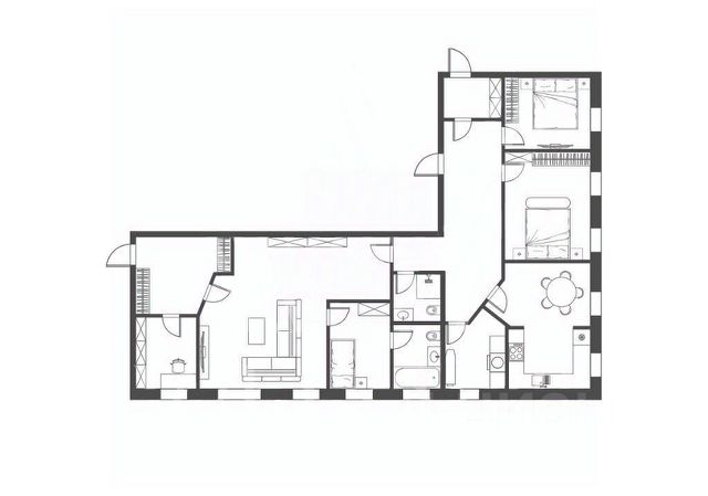 4-комн., 177 м², 3/7 этаж