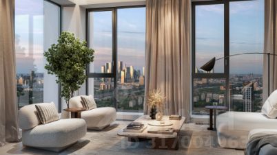 студия, 26 м², этаж 32