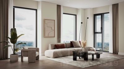 студия, 19 м², этаж 17