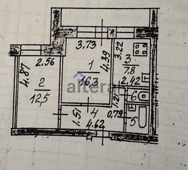 2-комн., 53 м², 2/10 этаж