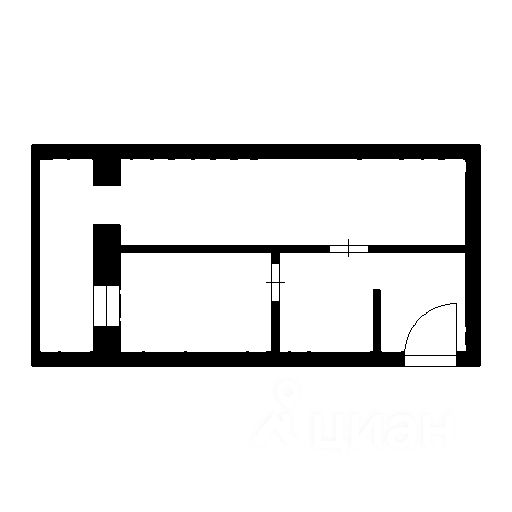 Планировка этой квартиры по данным Циан
