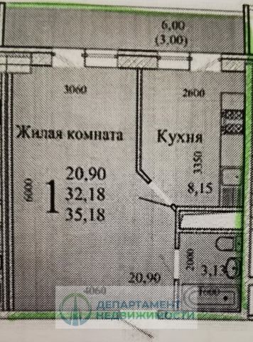 1-комн., 33,4 м², 16/18 этаж