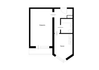 1-комн.кв., 38 м², этаж 17