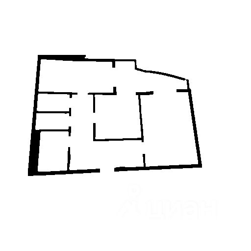 Планировка этой квартиры по данным Циан