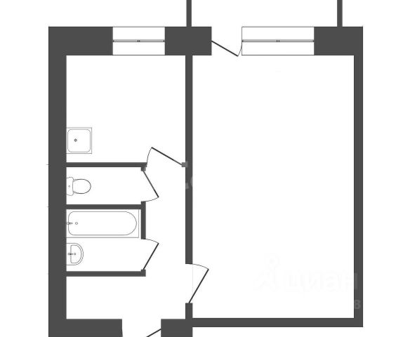 1-комн., 34,5 м², 9/9 этаж