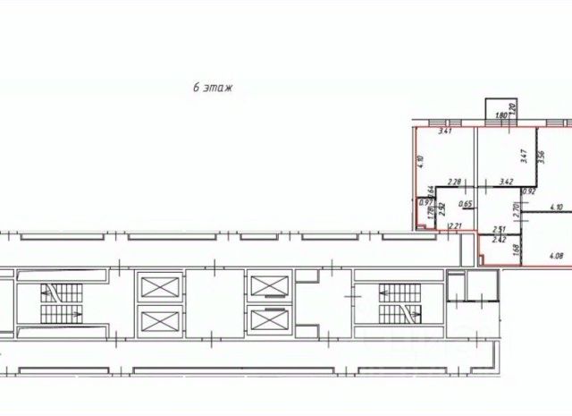 3-комн., 72 м², 6/24 этаж