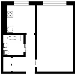 1-комн.кв., 30 м², этаж 5