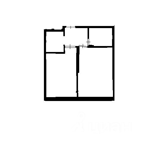 Планировка этой квартиры по данным Циан