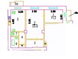 2-комн.кв., 71 м², этаж 9