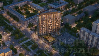 студия, 18 м², этаж 17