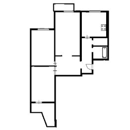 3-комн.кв., 75 м², этаж 5