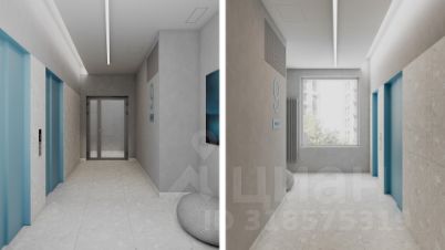 2-комн.кв., 54 м², этаж 17