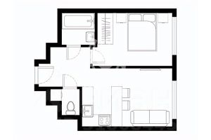 1-комн.кв., 30 м², этаж 17