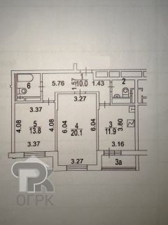 2-комн.кв., 62 м², этаж 7