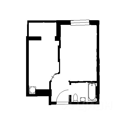 Планировка этой квартиры по данным Циан