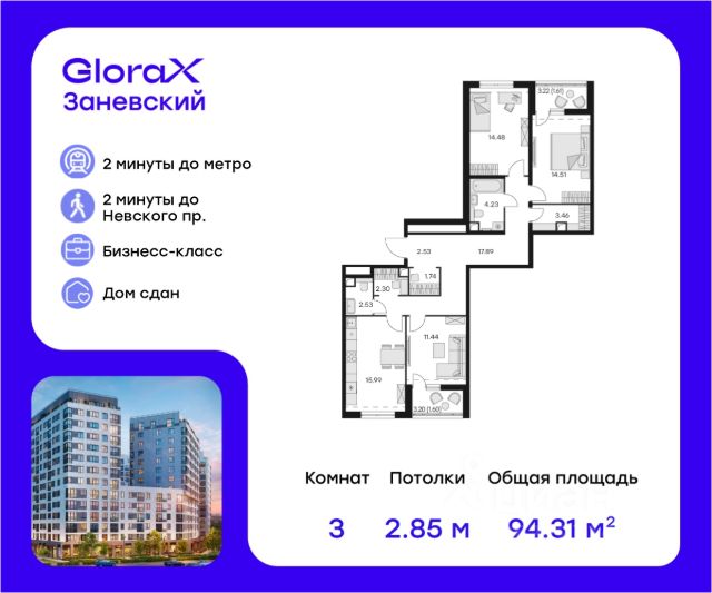 ЖК «GloraX Заневский»