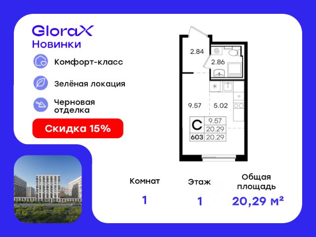 ЖК «GloraX Новинки»