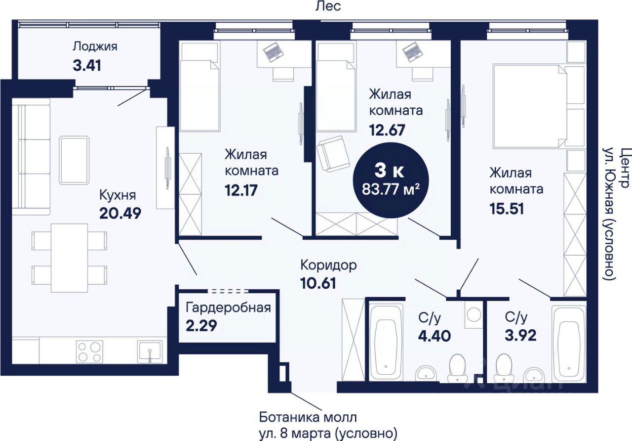 Новостройка, р-н Чкаловский, Екатеринбург