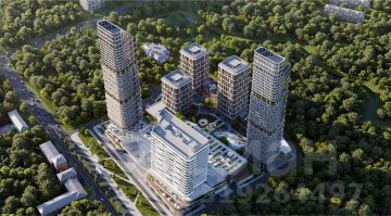 студия, 37 м², этаж 21