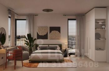 студия, 25 м², этаж 2