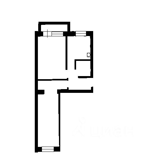 Планировка этой квартиры по данным Циан