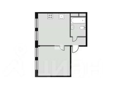 1-комн.кв., 41 м², этаж 3
