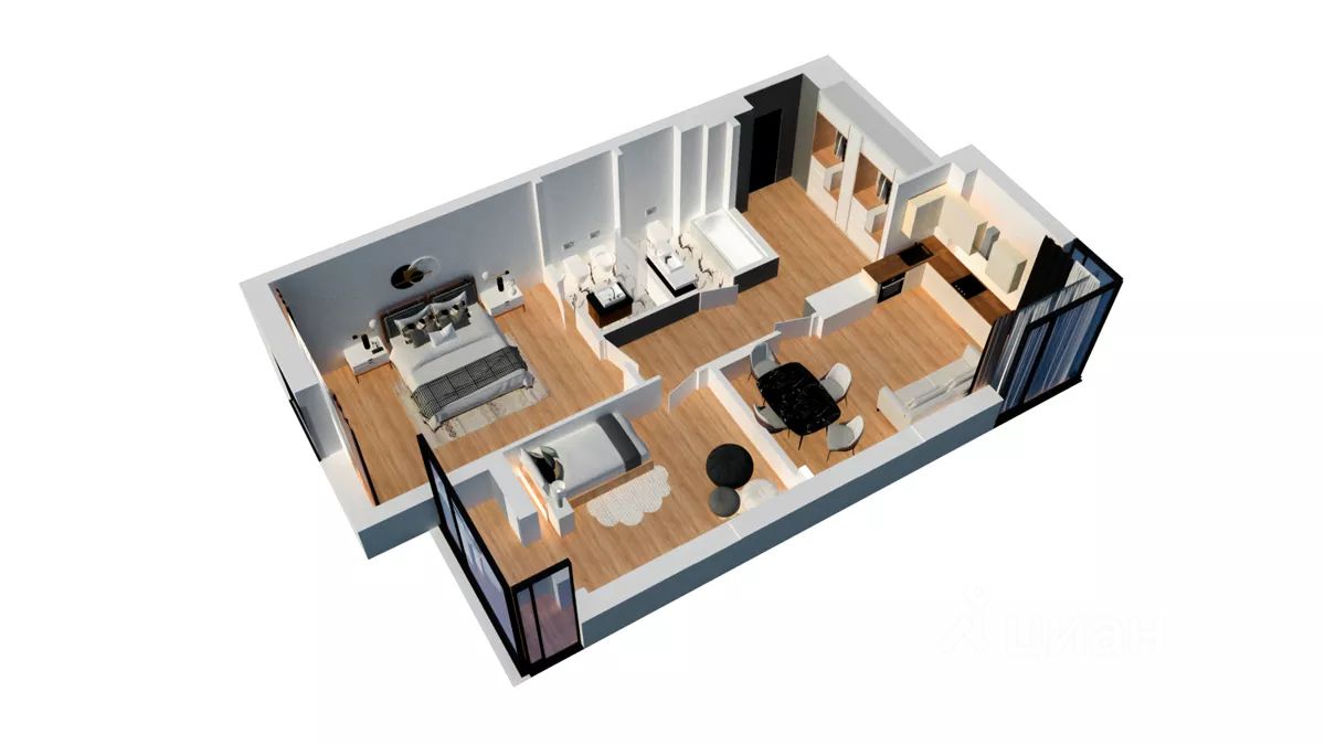 2-комн.кв., 79 м², 8/8 этаж