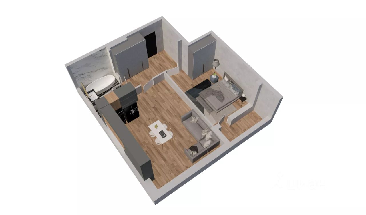 2-комн.кв., 52,8 м², 4/10 этаж