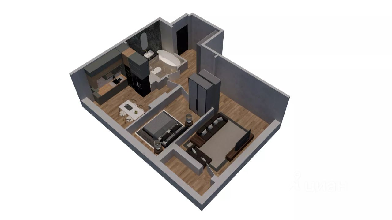 2-комн.кв., 50,9 м², 10/10 этаж