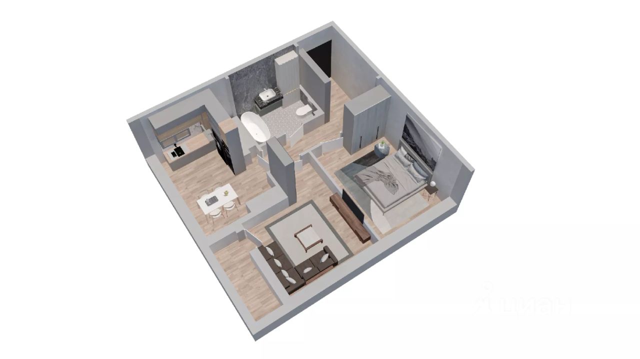 2-комн.кв., 47,5 м², 10/10 этаж