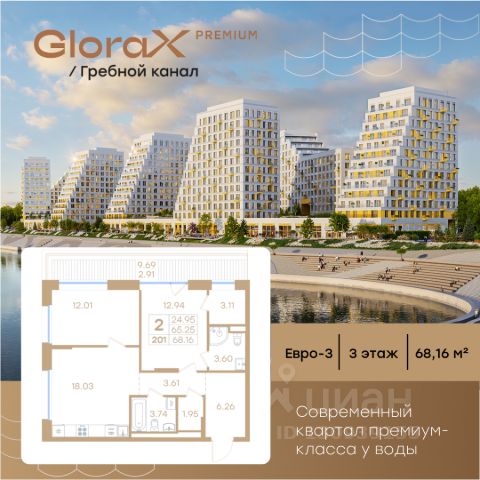 ЖК «GloraX Premium Гребной канал»