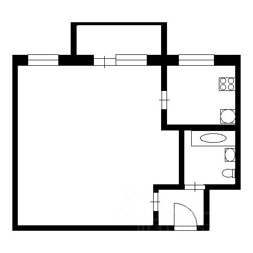 Планировка этой квартиры по данным Циан