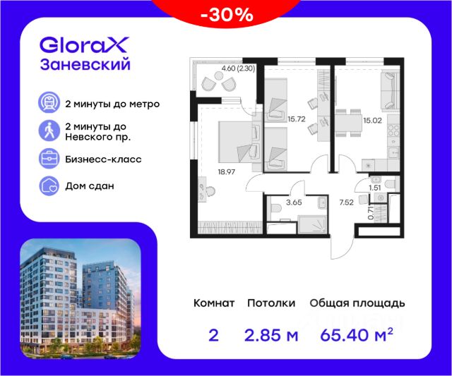 ЖК «GloraX Заневский»