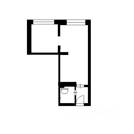 Планировка этой квартиры по данным Циан