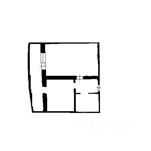 Планировка этой квартиры по данным Циан