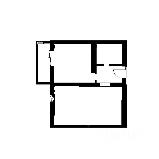 Планировка этой квартиры по данным Циан