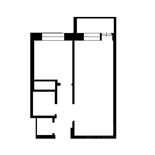 Планировка этой квартиры по данным Циан