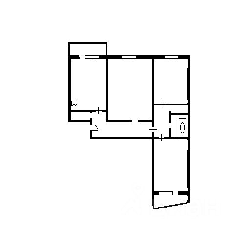 Планировка этой квартиры по данным Циан