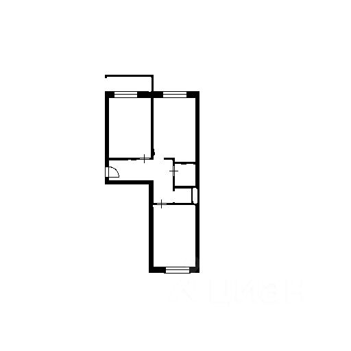 Планировка этой квартиры по данным Циан