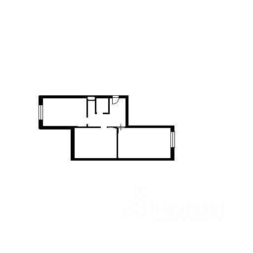 Планировка этой квартиры по данным Циан