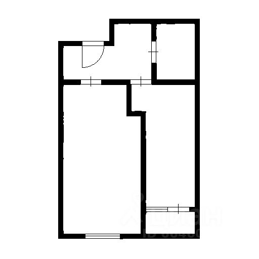 Планировка этой квартиры по данным Циан