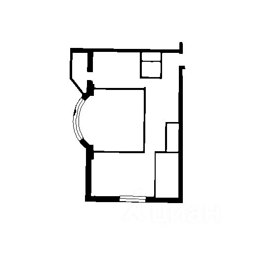 Планировка этой квартиры по данным Циан