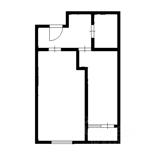 Планировка этой квартиры по данным Циан