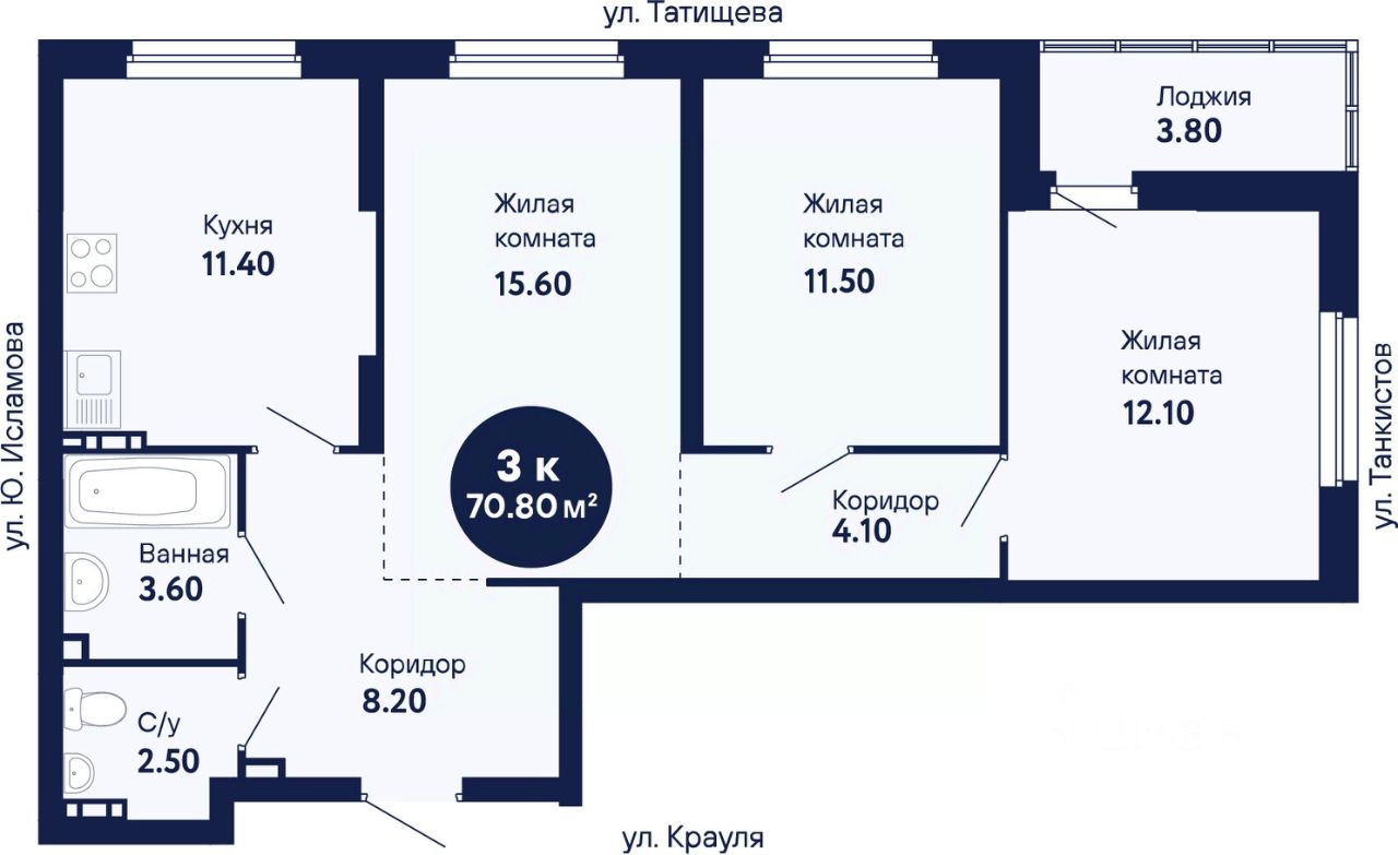 Новостройка, р-н Верх-Исетский
