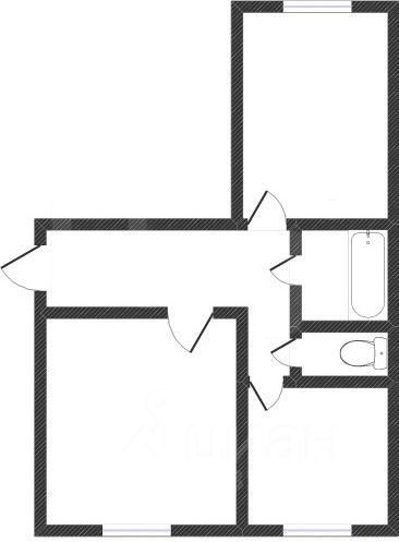 Планировка этой квартиры по данным Циан