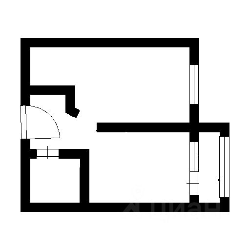Планировка этой квартиры по данным Циан
